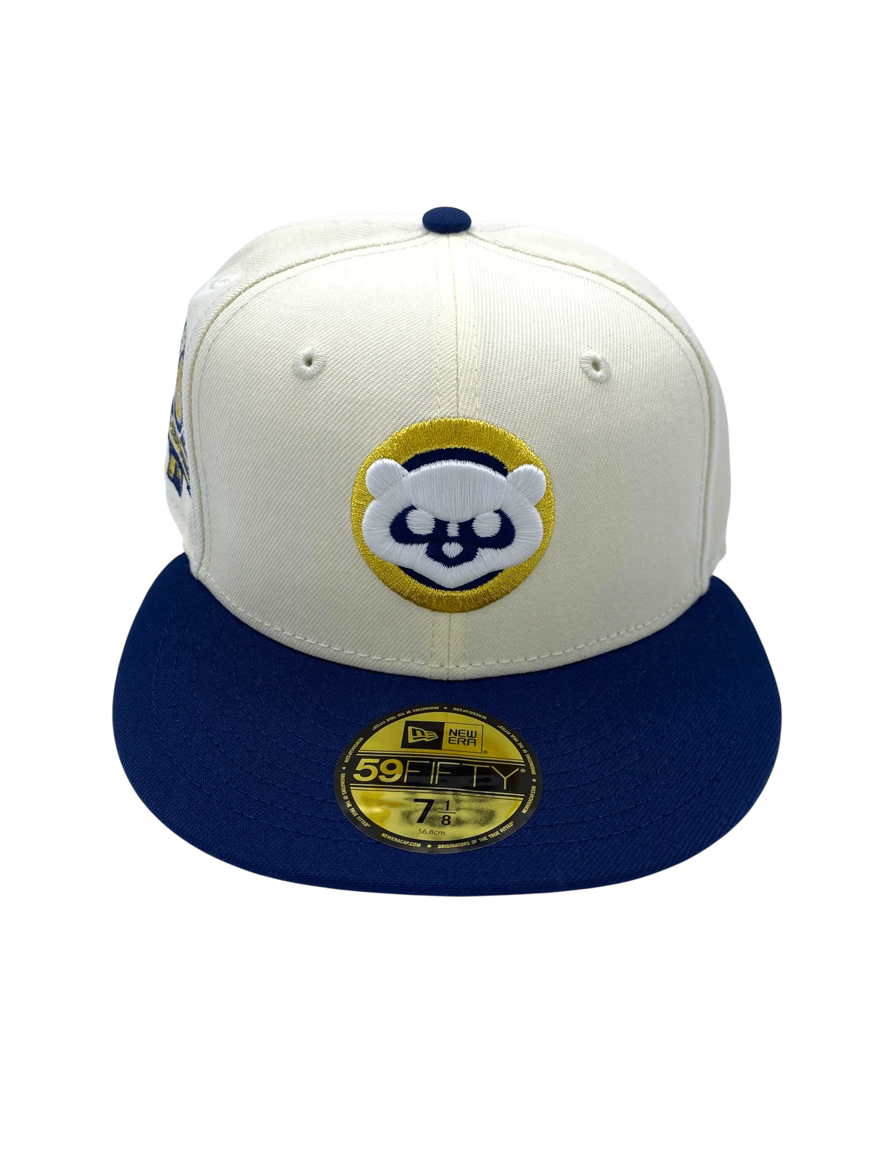 Adult Chicago Cubs New Era Chrome/Navy Custom Side Patch 59FIFTY Fitted Hat - Men's - Image 4