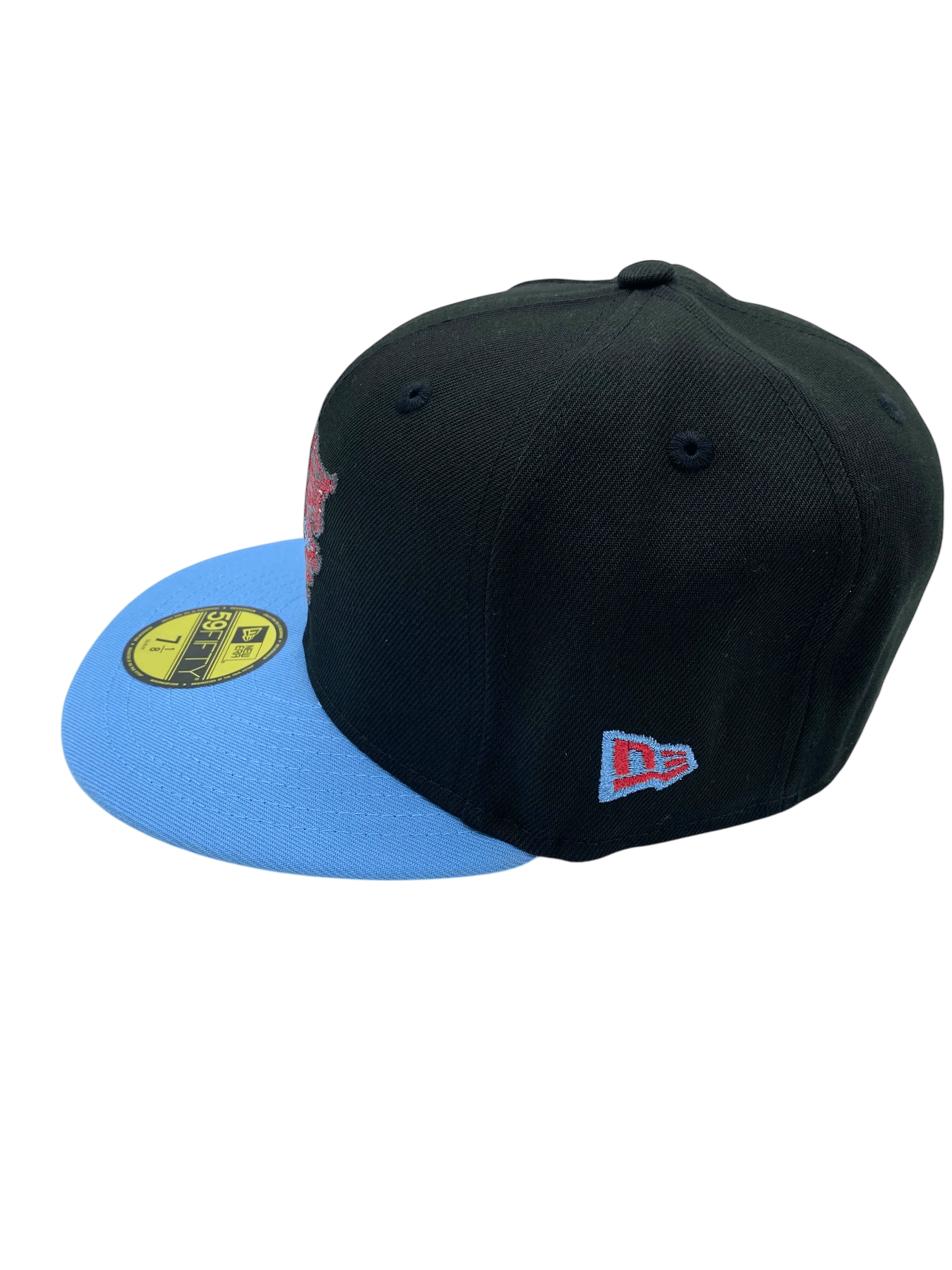 Adult Chicago White Sox New Era Black/Light Blue City Flag Custom Side Patch 59FIFTY Fitted Hat - Men's - Image 7