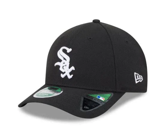 Adult Chicago White Sox New Era Black Player Replica 9FORTY M-Crown Style Adjustable Snapback Hat - Men's