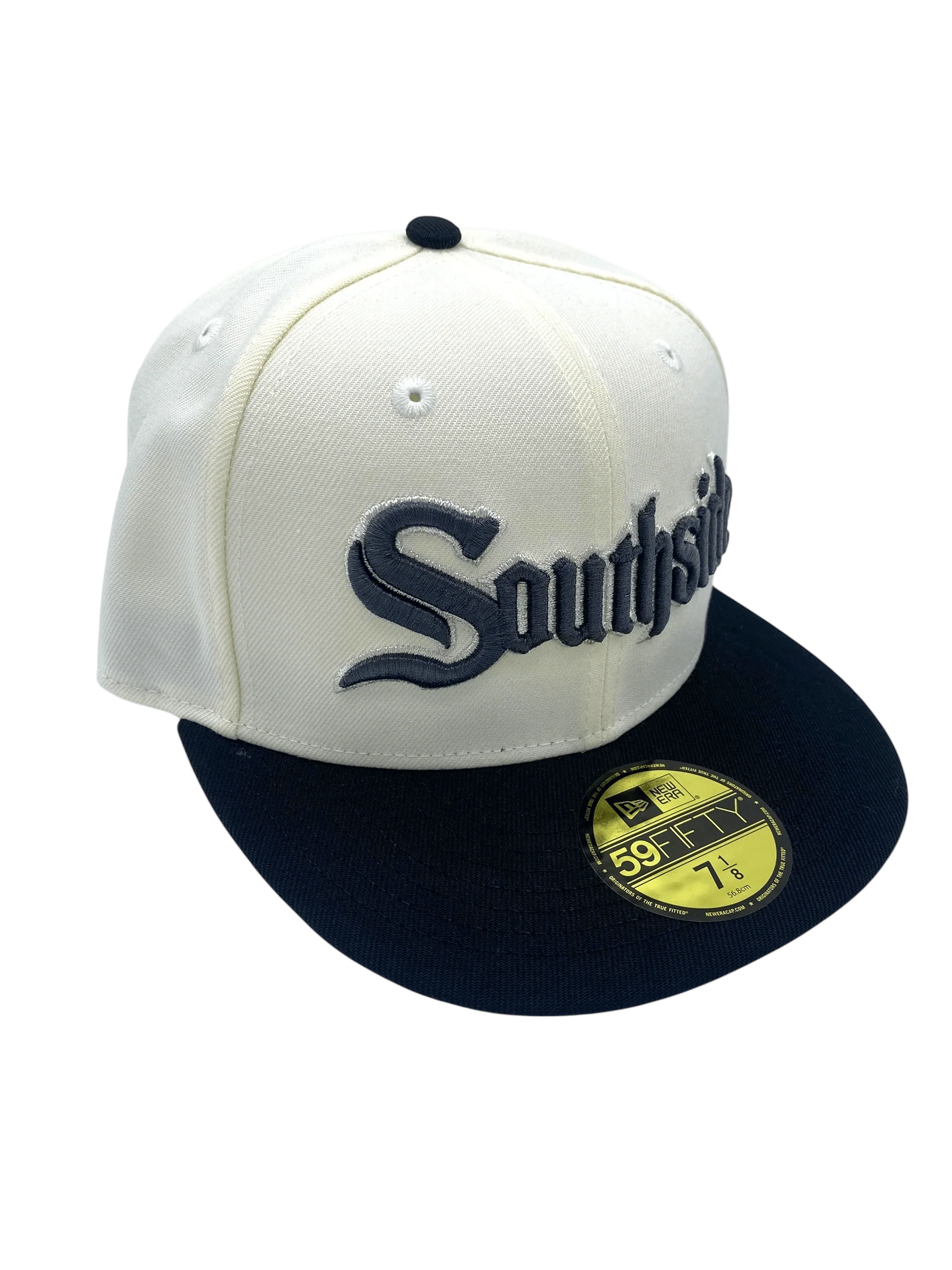 Adult Chicago White Sox New Era Chrome Plain Jane Southside Custom 59FIFTY Fitted Hat - Men's - Image 4