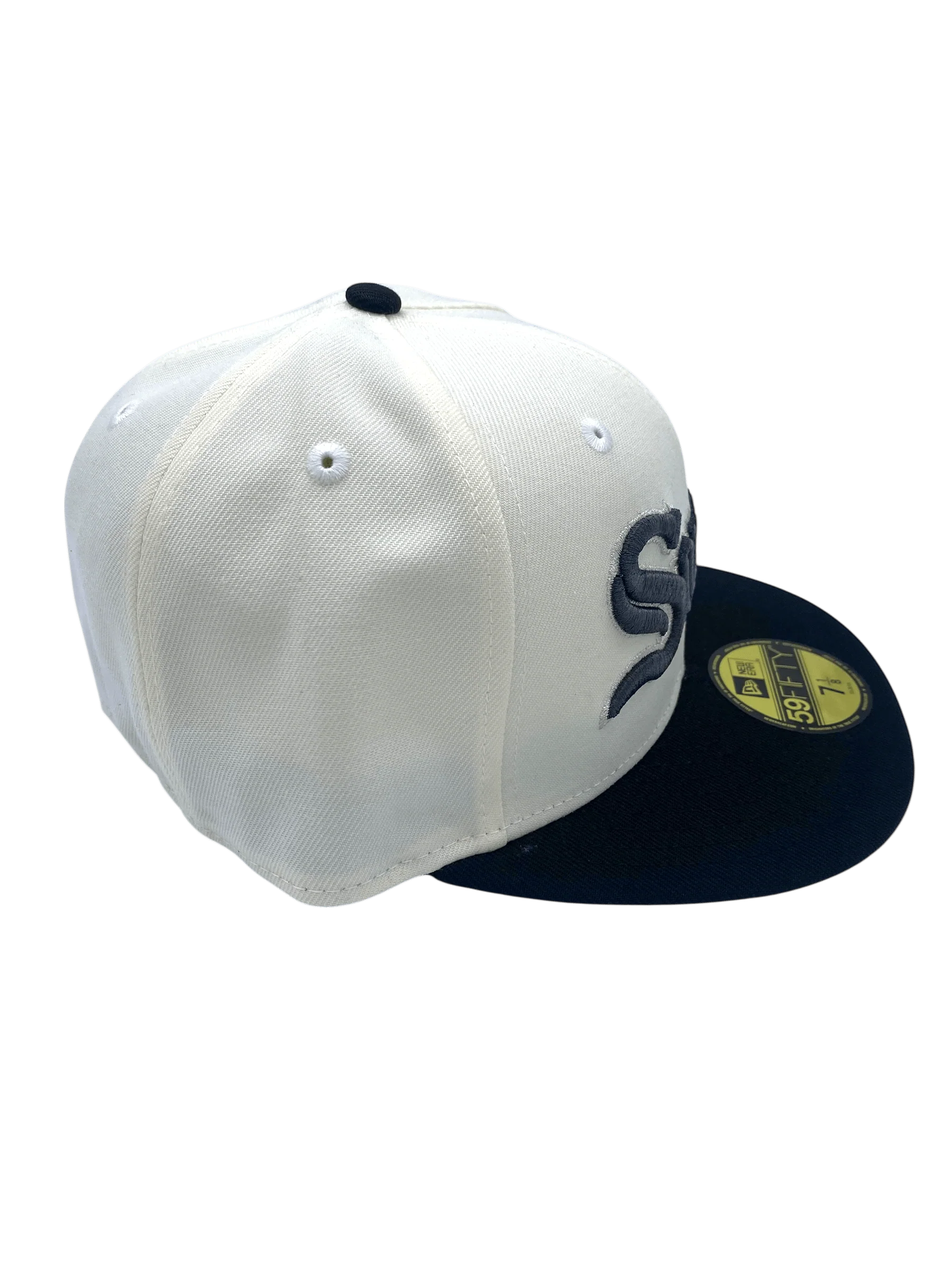 Adult Chicago White Sox New Era Chrome Plain Jane Southside Custom 59FIFTY Fitted Hat - Men's - Image 6