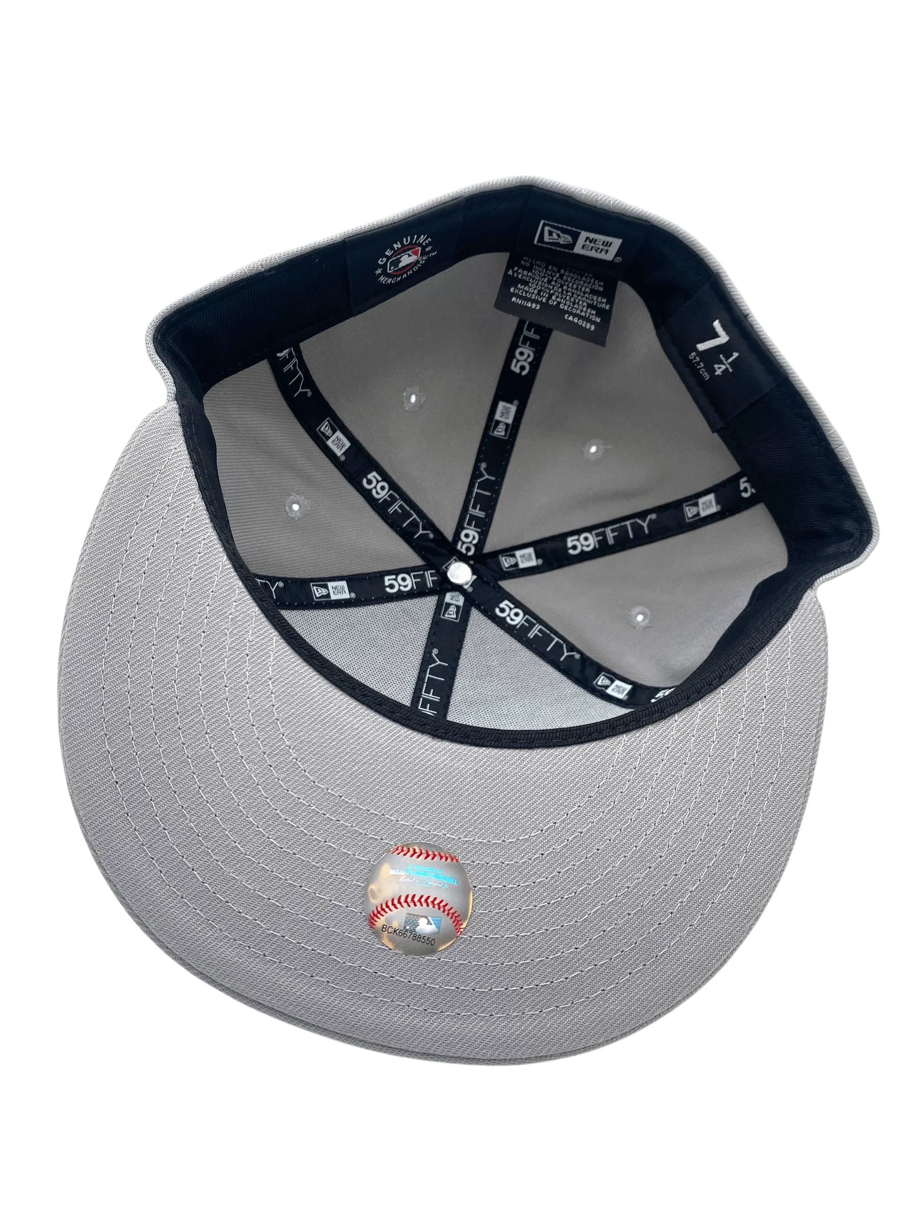 Adult Chicago White Sox New Era Gray/White Basic 59FIFTY Fitted Hat - Men's - Image 2