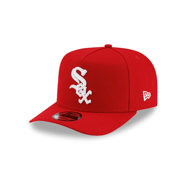 Adult Chicago White Sox New Era Red/ White Team Poly A-Frame 9FIFTY Adjustable Snapback Hat - Men's