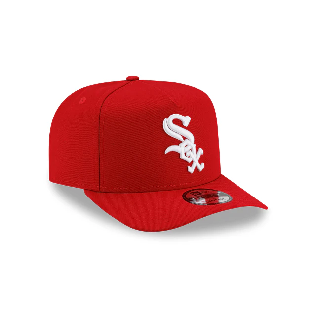 Adult Chicago White Sox New Era Red/ White Team Poly A-Frame 9FIFTY Adjustable Snapback Hat - Men's - Image 3