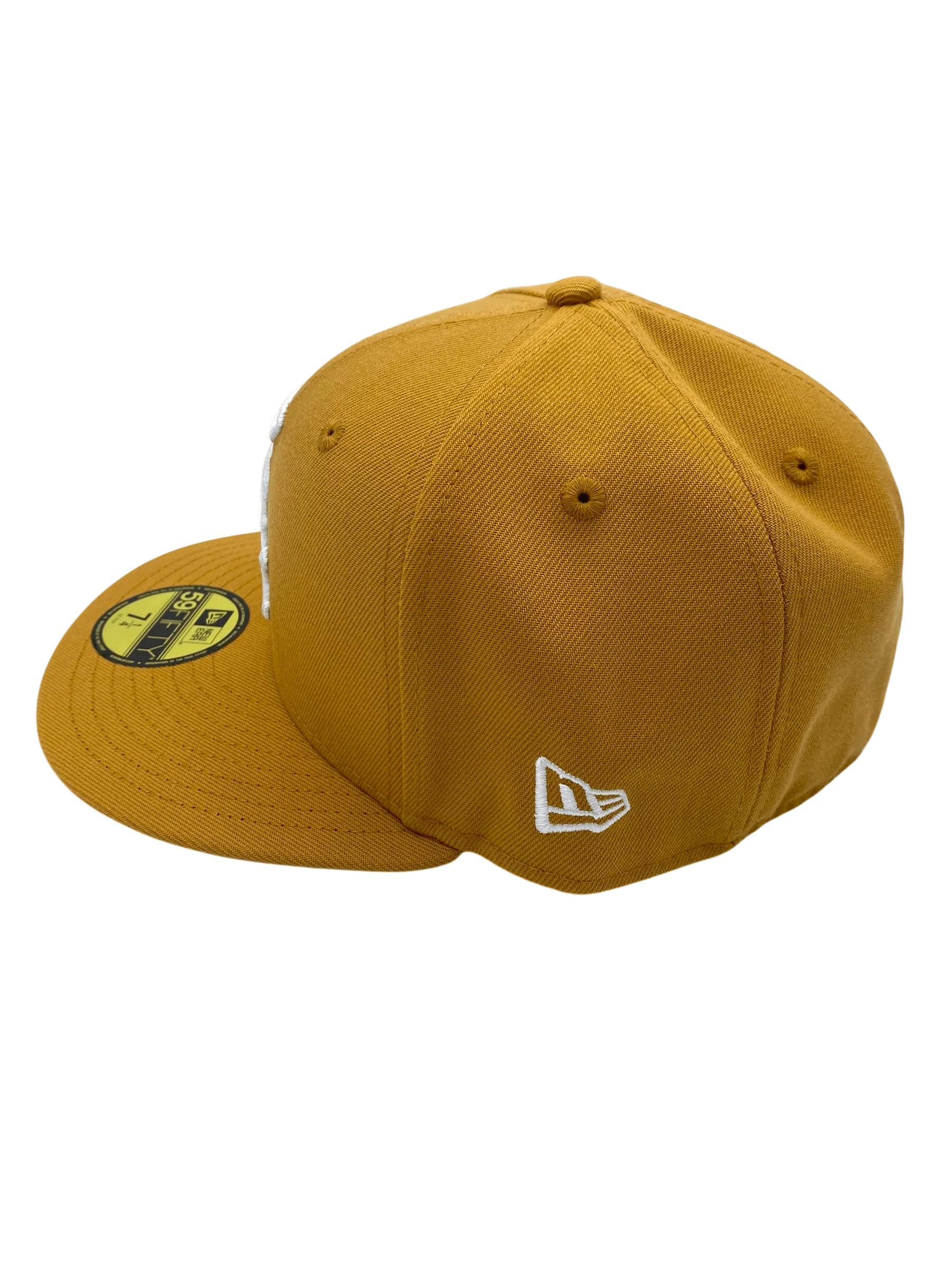 Adult Chicago White Sox New Era Tan/White Basic 59FIFTY Fitted Hat - Men's - Image 5