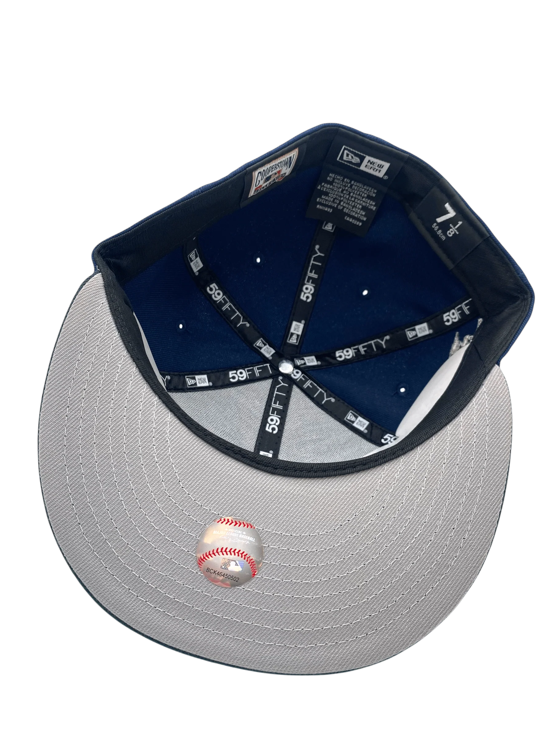 Adult Cincinnati Reds New Era Navy/Green Red Stock Side Patch 59FIFTY Fitted Hat - Men's - Image 3