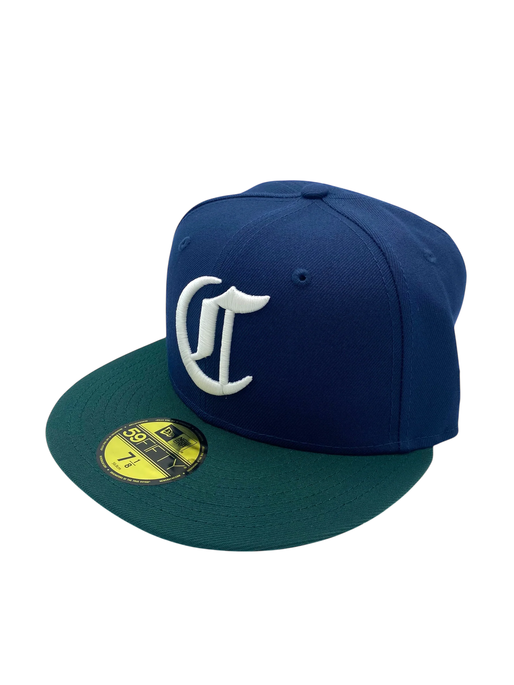 Adult Cincinnati Reds New Era Navy/Green Red Stock Side Patch 59FIFTY Fitted Hat - Men's - Image 5