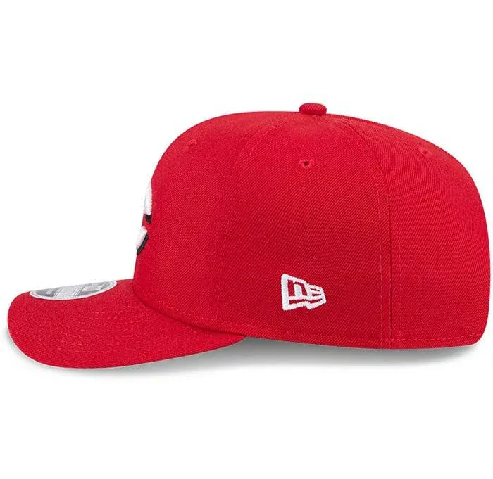 Adult Cincinnati Reds New Era Red Replica Team Logo 9SEVENTY Stretch-Snapback Hat - Men's - Image 2