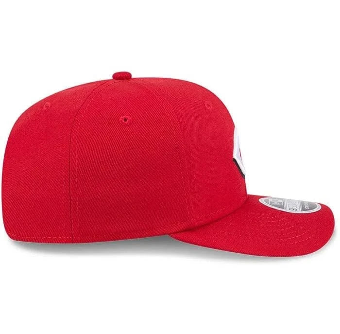Adult Cincinnati Reds New Era Red Replica Team Logo 9SEVENTY Stretch-Snapback Hat - Men's - Image 3