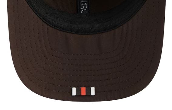 Adult Cleveland Browns New Era Brown 2025 NFL Sideline 9SEVENTY Adjustable Trucker Hat - Men's - Image 3