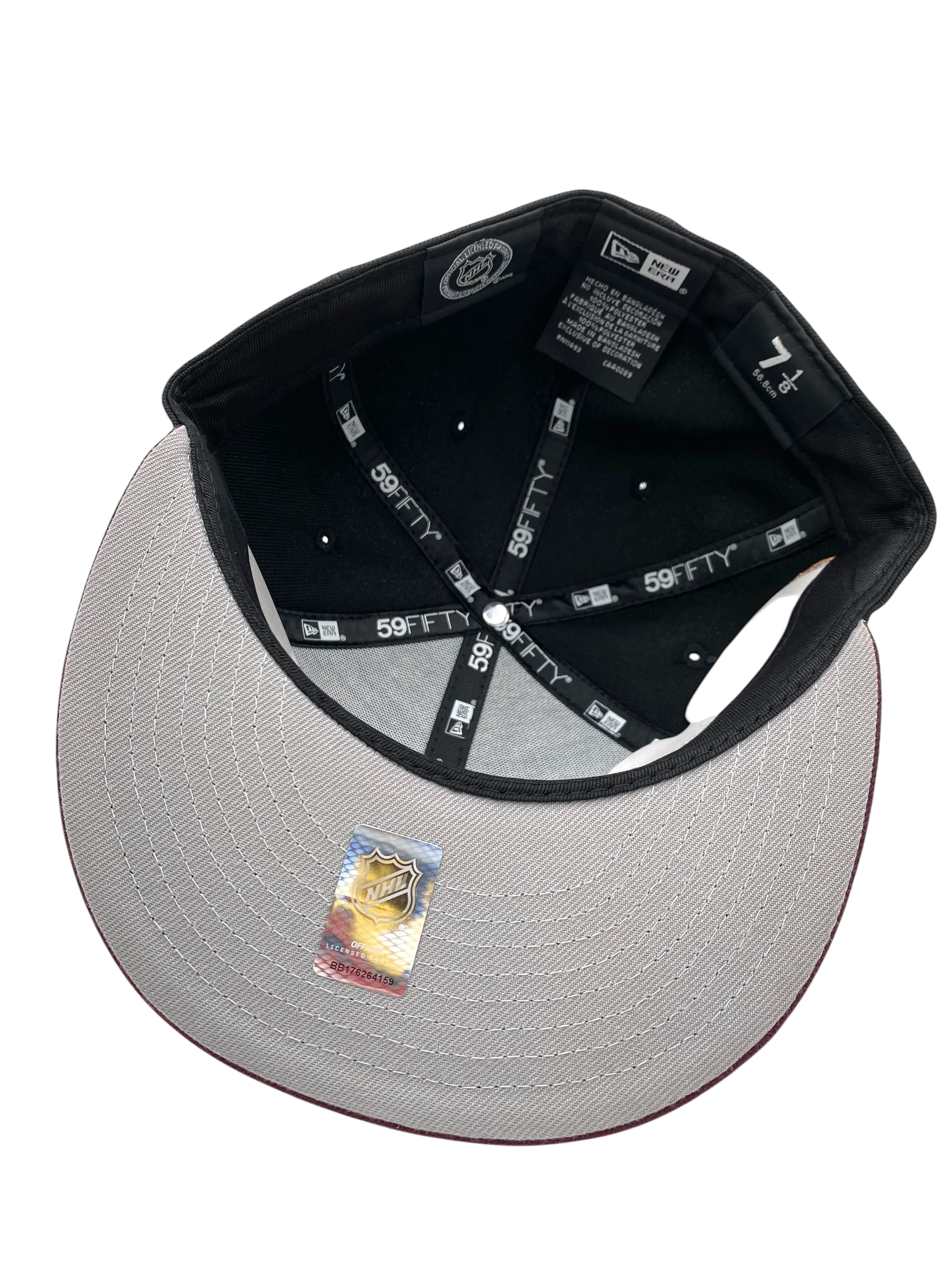 Adult Colorado Avalanche New Era Black Yeti Foot Custom Side Patch 59FIFTY Fitted Hat - Men's - Image 3