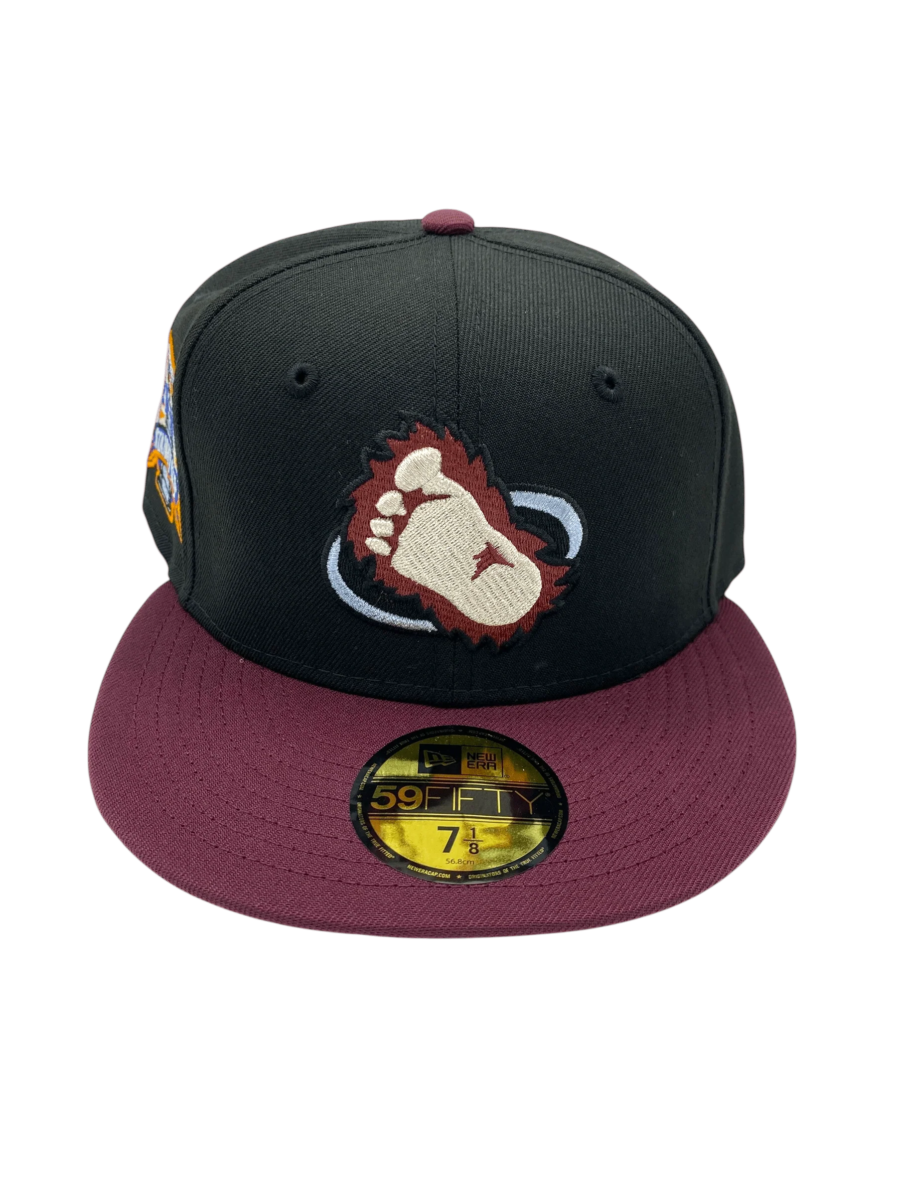 Adult Colorado Avalanche New Era Black Yeti Foot Custom Side Patch 59FIFTY Fitted Hat - Men's - Image 4