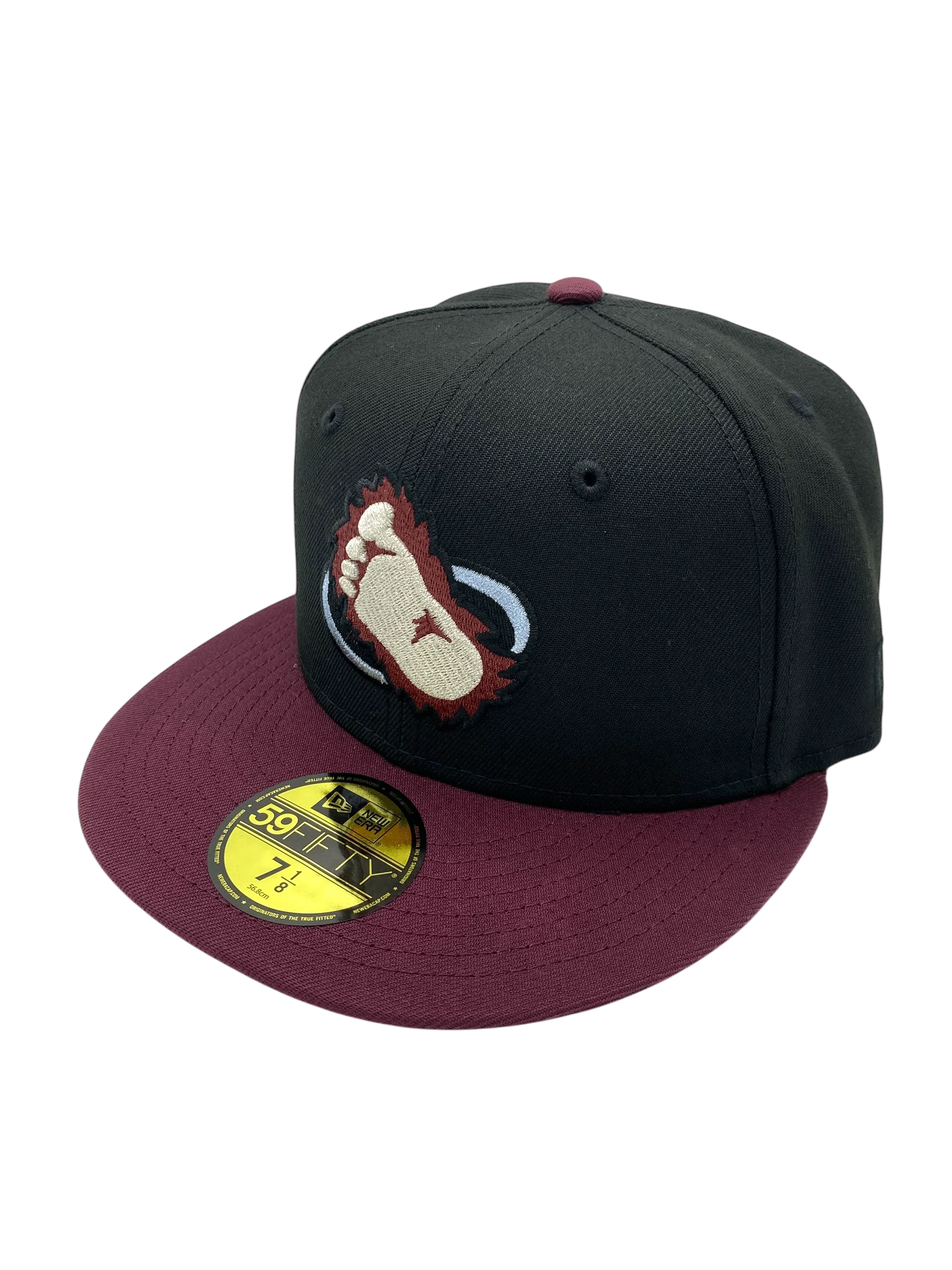 Adult Colorado Avalanche New Era Black Yeti Foot Custom Side Patch 59FIFTY Fitted Hat - Men's - Image 5