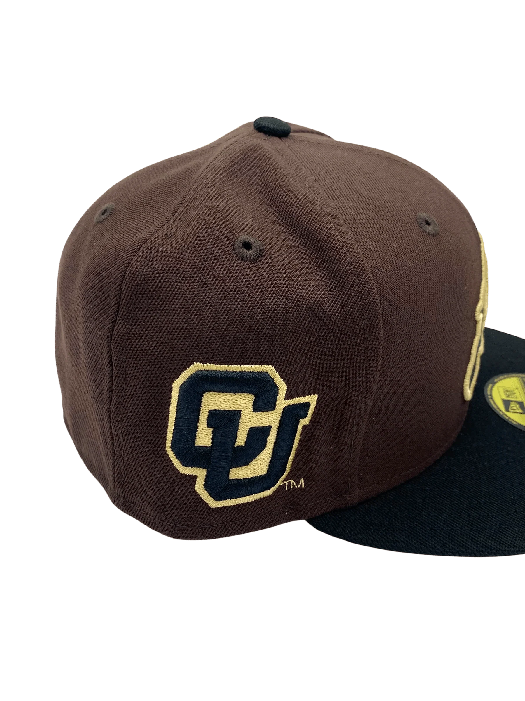 Adult Colorado Buffaloes New Era Brown/Black Custom Side Patch 59FIFTY Fitted Hat - Men's - Image 2