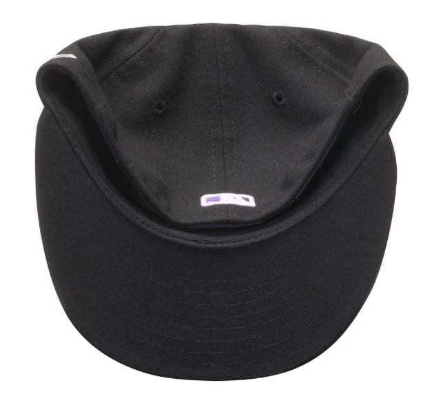 Adult Colorado Rockies New Era Black Authentic Collection On-Field 59FIFTY Fitted Hat - Men's - Image 2