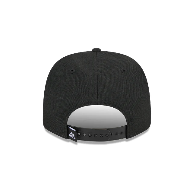 Adult Colorado Rockies New Era Black Replica Team Logo 9SEVENTY Stretch-Snapback Hat - Men's - Image 6