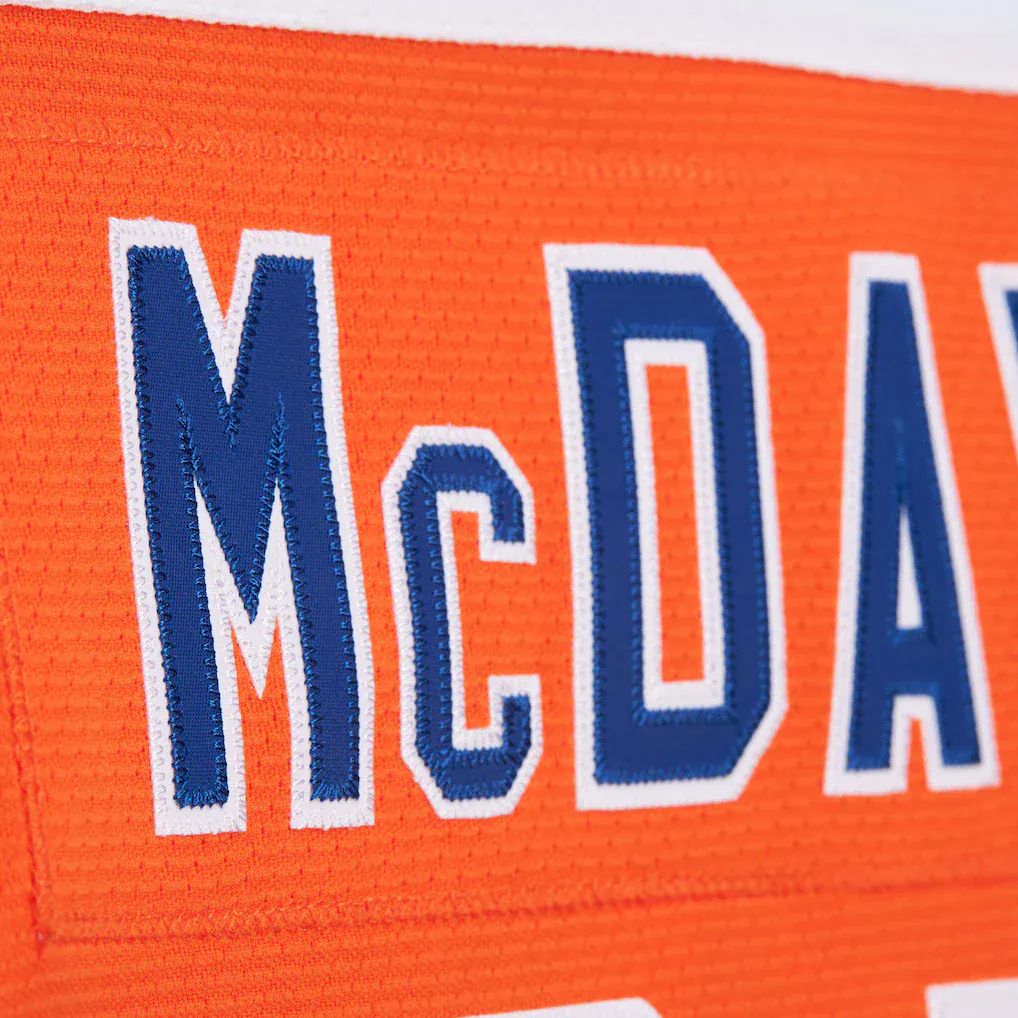 Connor McDavid Edmonton Oilers Mitchell & Ness Power Play Jersey - Orange - Men's - Image 6