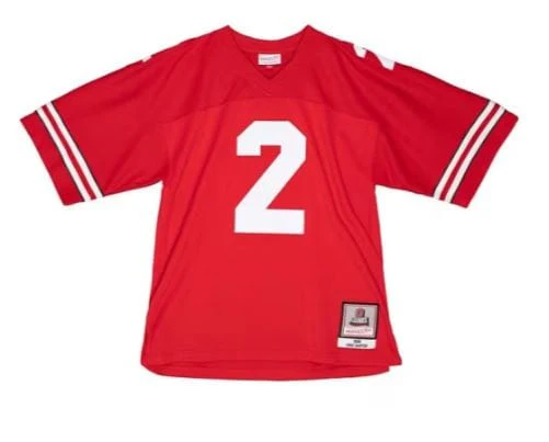 Adult Cris Carter Ohio State Buckeyes Mitchell & Ness 1986 Red Legacy Throwback Jersey - Men's - Image 2