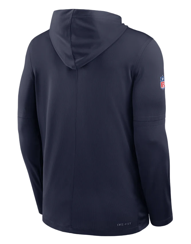 Adult Dallas Cowboys Nike Navy 2025 Sideline Lightweight Pullover Hooded Sweatshirt - Men's - Image 2