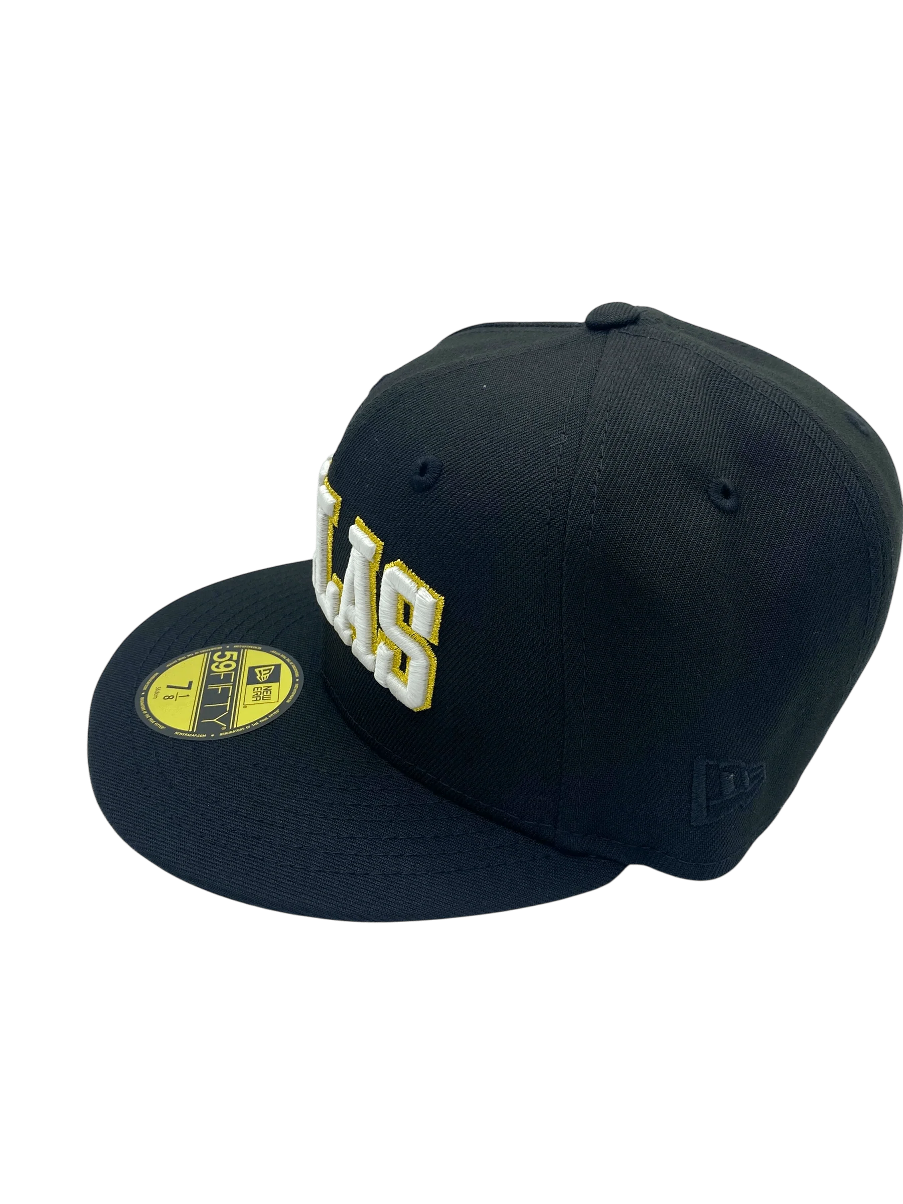 Adult Dallas Stars New Era Black Script Custom Side Patch 59FIFTY Fitted Hat - Men's - Image 7