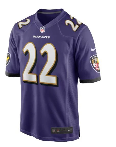 Adult Derrick Henry Baltimore Ravens Nike Purple Game Jersey - Men's - Image 3