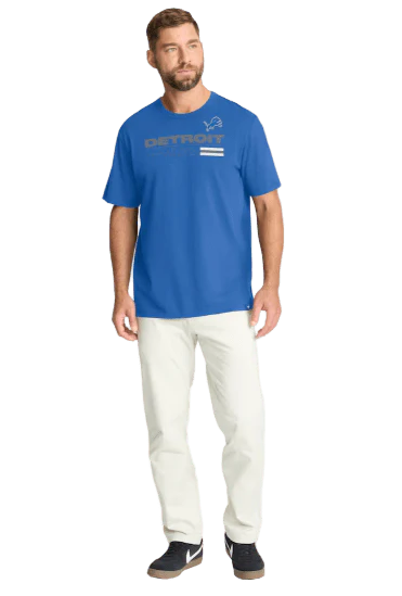Adult Detroit Lions Fanatics Blue Chop Block Legacy T-Shirt - Men's - Image 3