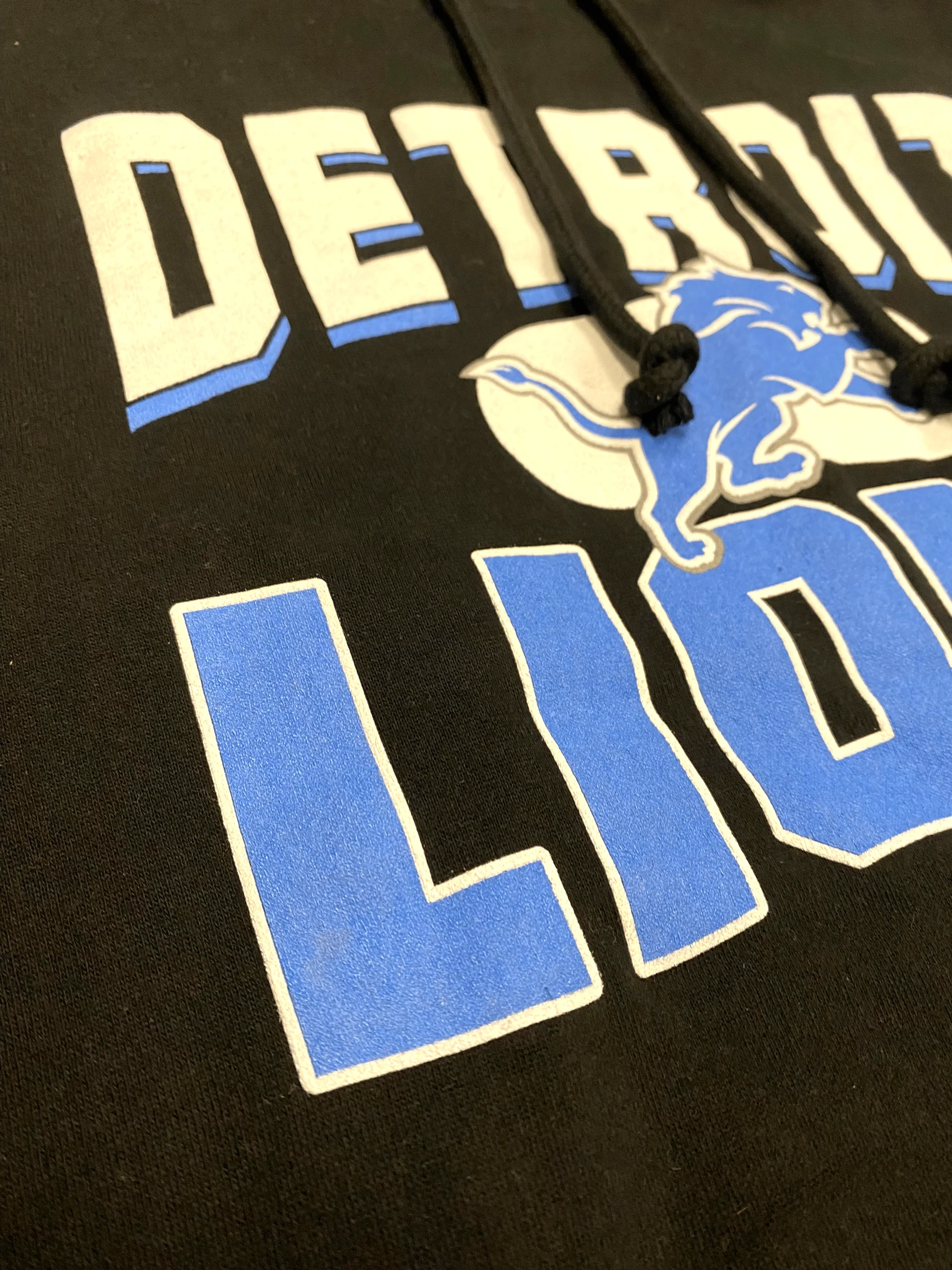 Adult Detroit Lions '47 Black Counter Strike Hooded Sweatshirt - Men's - Image 3