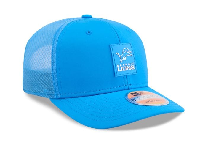 Adult Detroit Lions New Era Blue 2025 NFL Sideline 9SEVENTY Adjustable Trucker Hat - Men's - Image 4