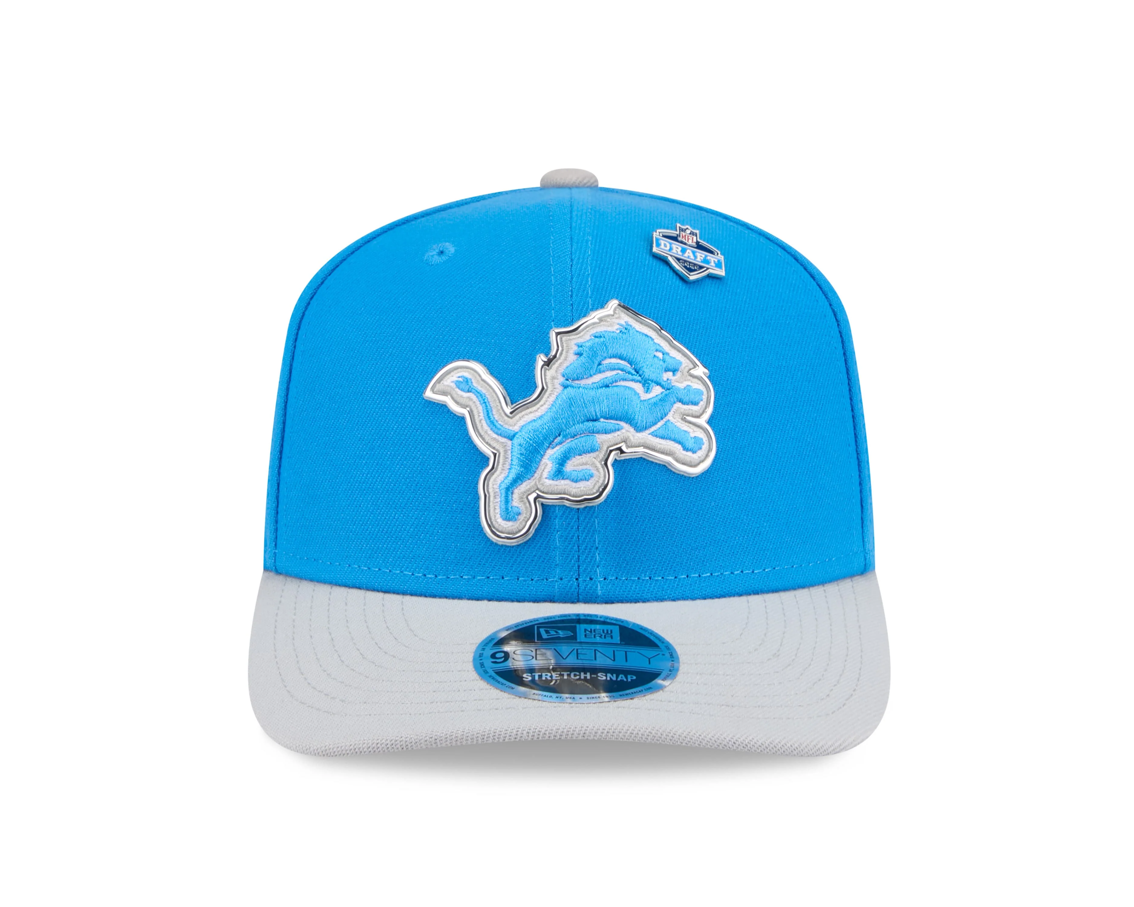Adult Detroit Lions New Era Team Color 2026 NFL Draft 9SEVENTY Stretch Snap Adjustable Hat - Men's - Image 3
