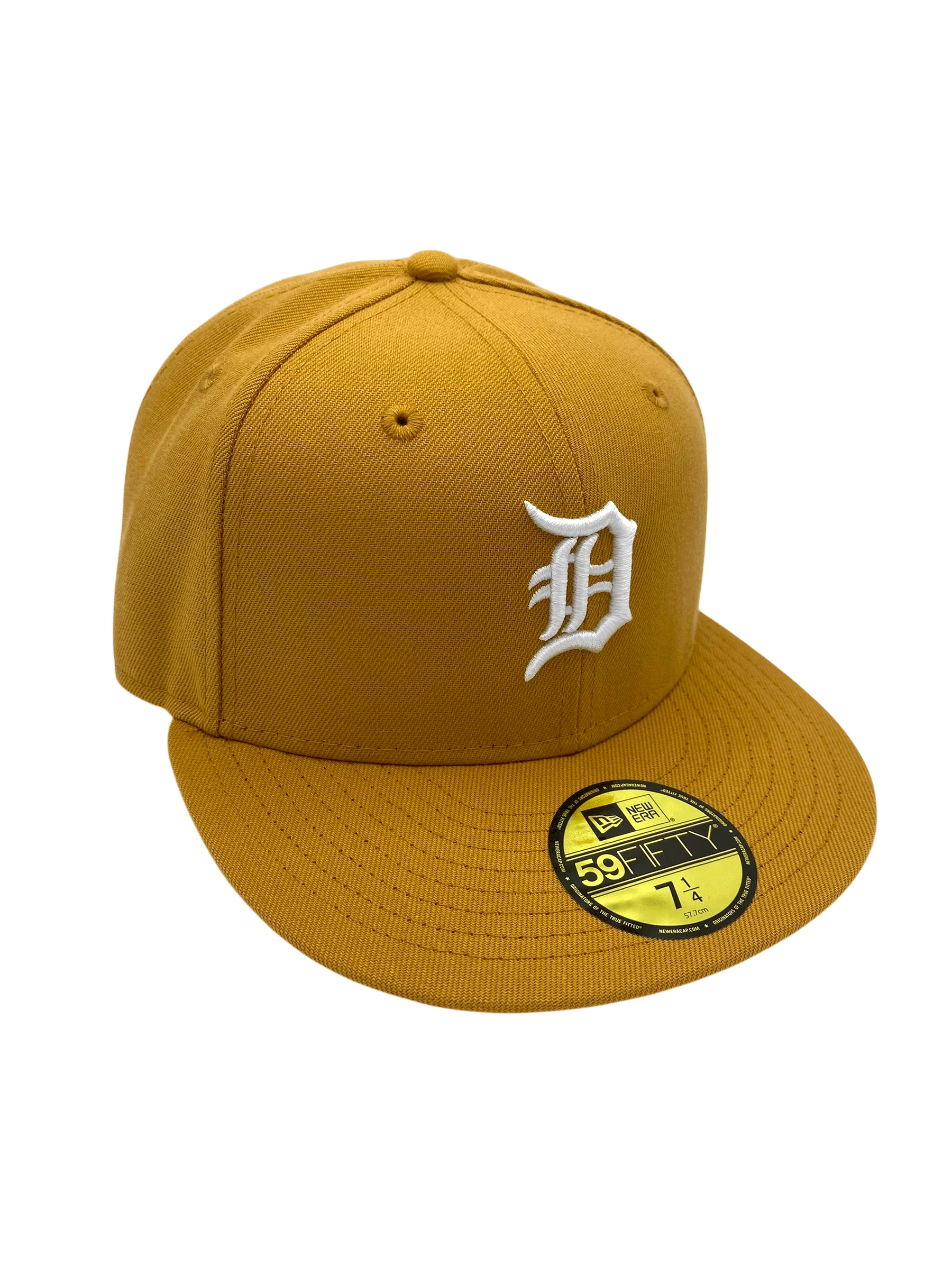 Adult Detroit Tigers New Era Tan/White Basic 59FIFTY Fitted Hat - Men's - Image 4
