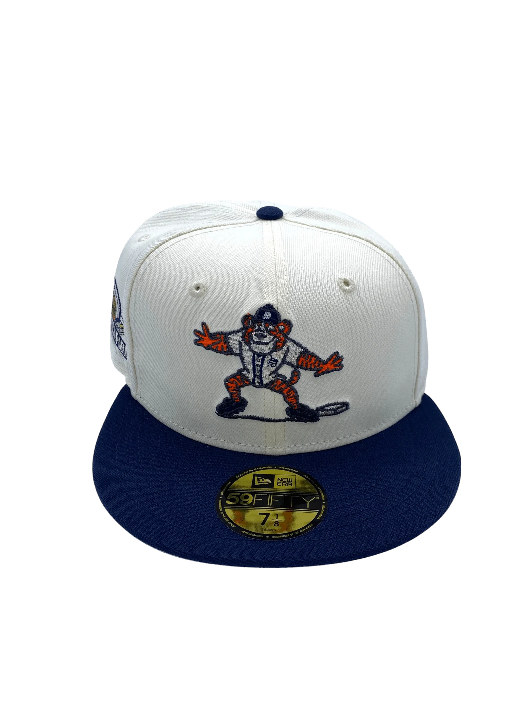 Adult Detroit Tigers New Era White/Navy Paws 2.0 Side Patch 59FIFTY Fitted Hat - Men's - Image 4