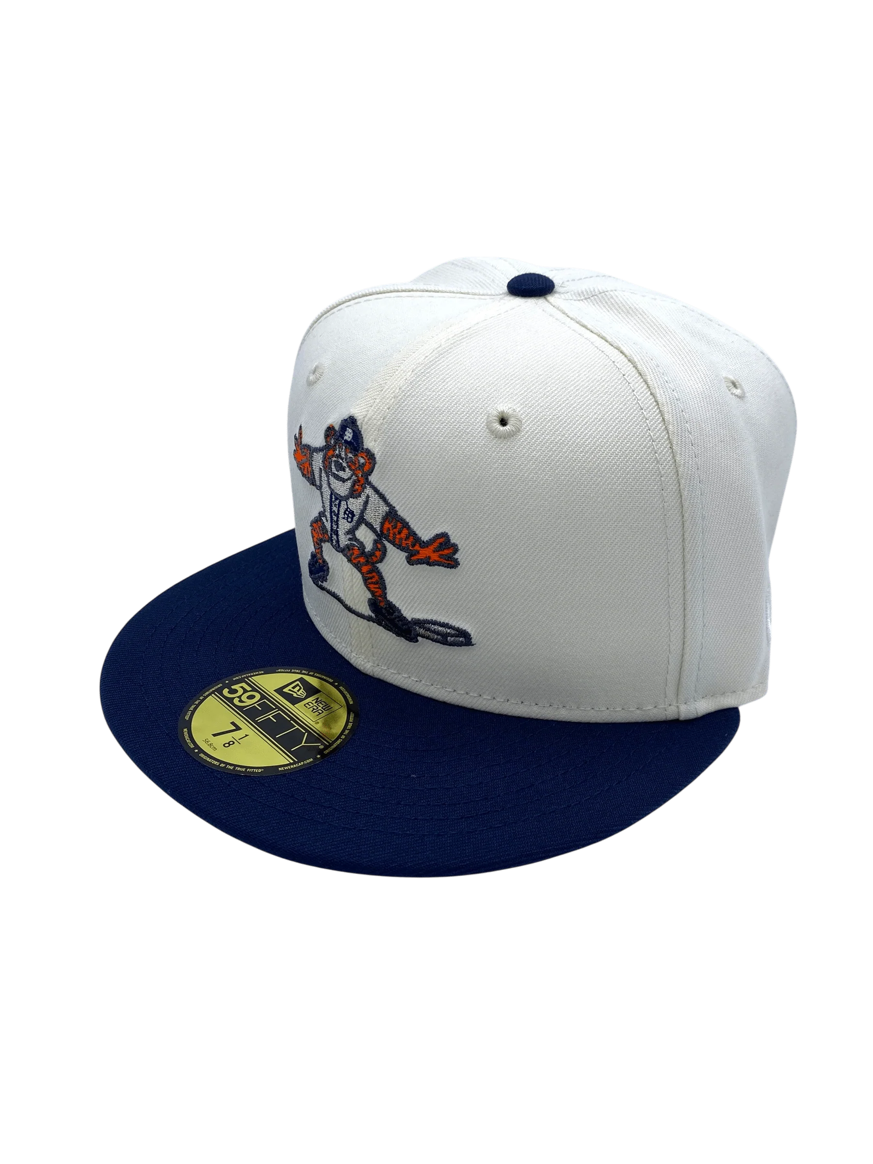 Adult Detroit Tigers New Era White/Navy Paws 2.0 Side Patch 59FIFTY Fitted Hat - Men's - Image 5
