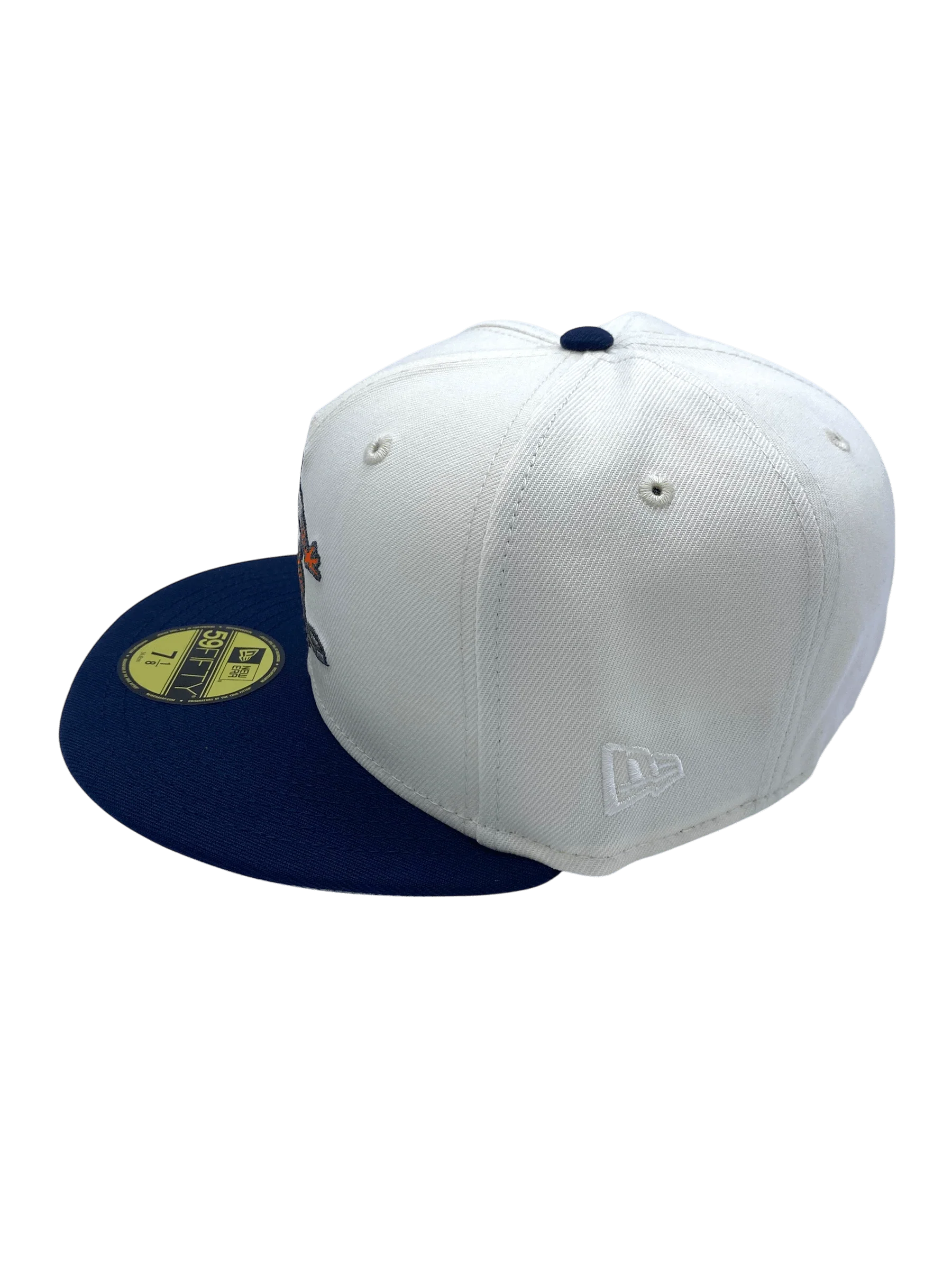 Adult Detroit Tigers New Era White/Navy Paws 2.0 Side Patch 59FIFTY Fitted Hat - Men's - Image 6