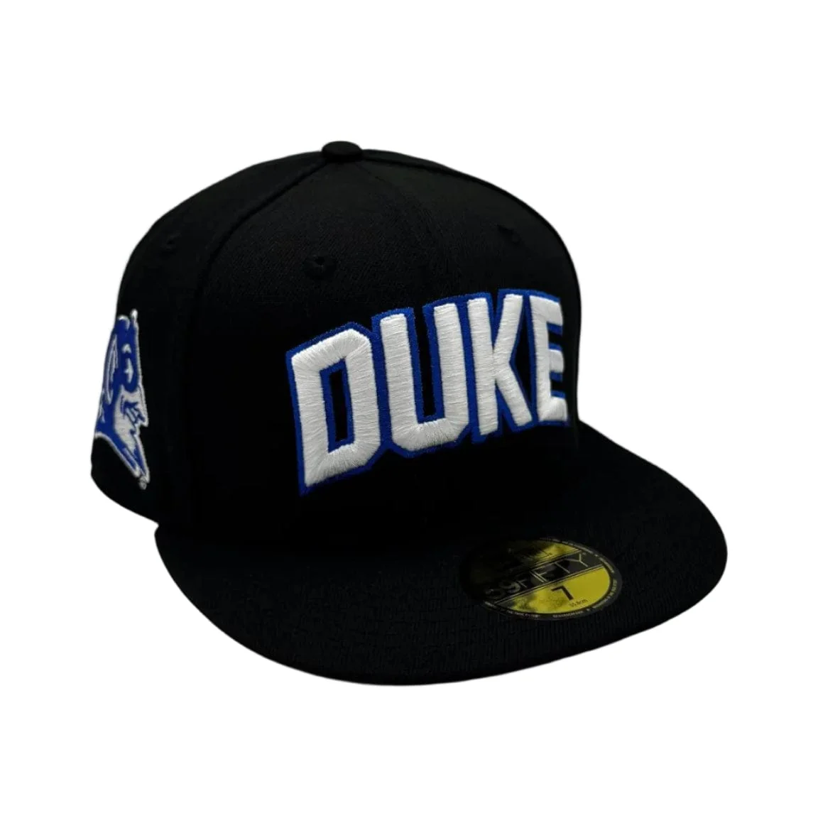 Adult Duke Blue Devils New Era Black NCAA 'Blue Bloods' Custom 59FIFTY Fitted Hat - Men's