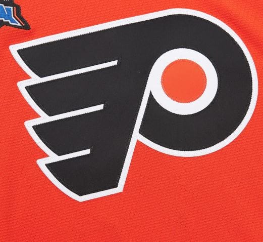 Adult Eric Lindros Philadelphia Flyers Mitchell & Ness 1996 Orange Jersey - Men's - Image 5