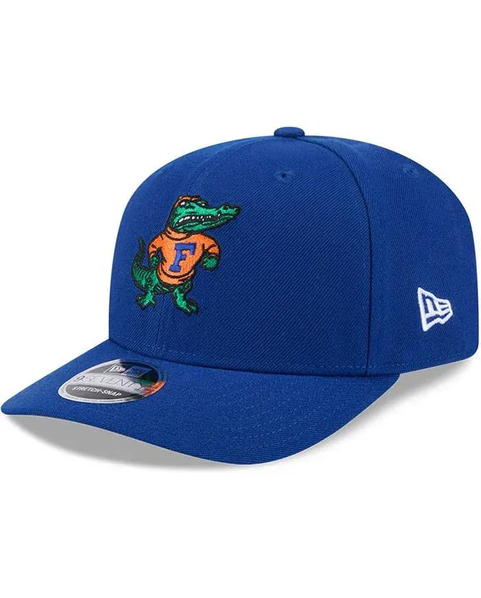 Adult Florida Gators New Era Blue Replica Team Logo 9SEVENTY Stretch-Snapback Hat - Men's - Image 2