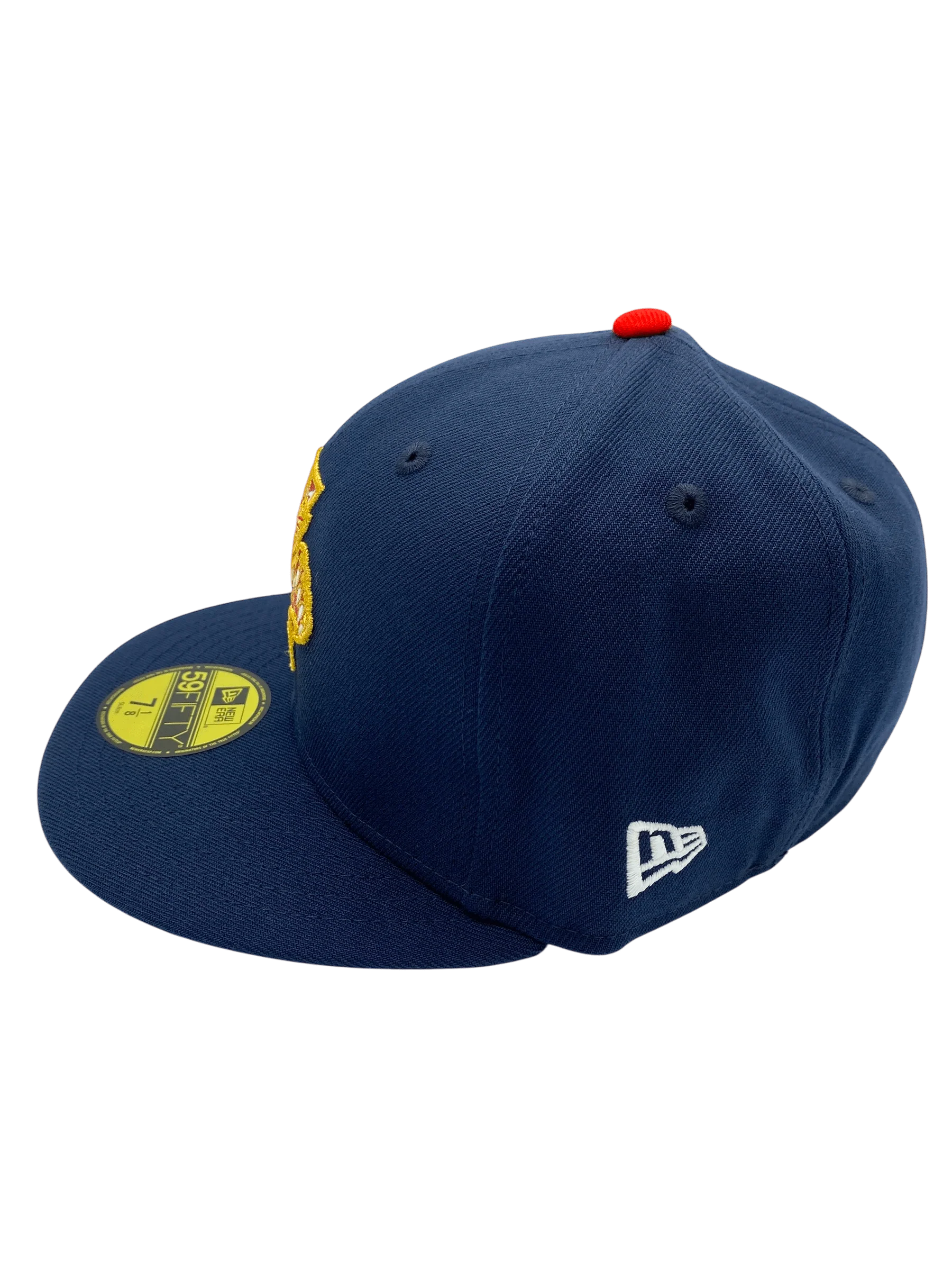 Adult Florida Panthers New Era Navy Classic Custom Side Patch 59FIFTY Fitted Hat - Men's - Image 5