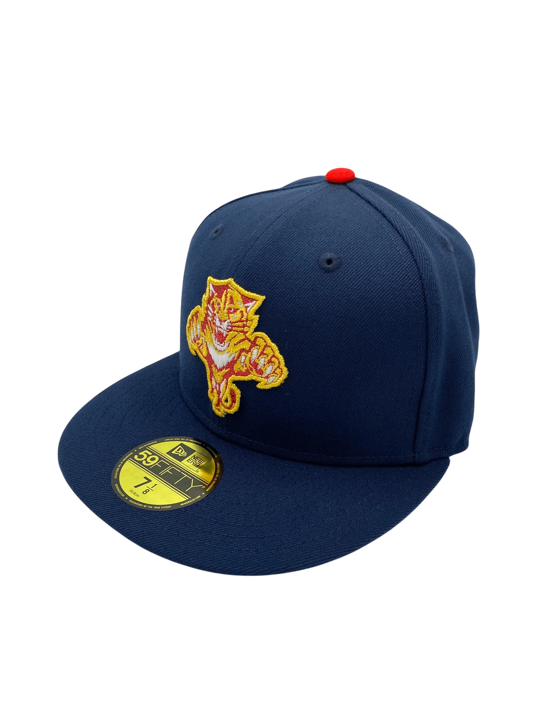 Adult Florida Panthers New Era Navy Classic Custom Side Patch 59FIFTY Fitted Hat - Men's - Image 6