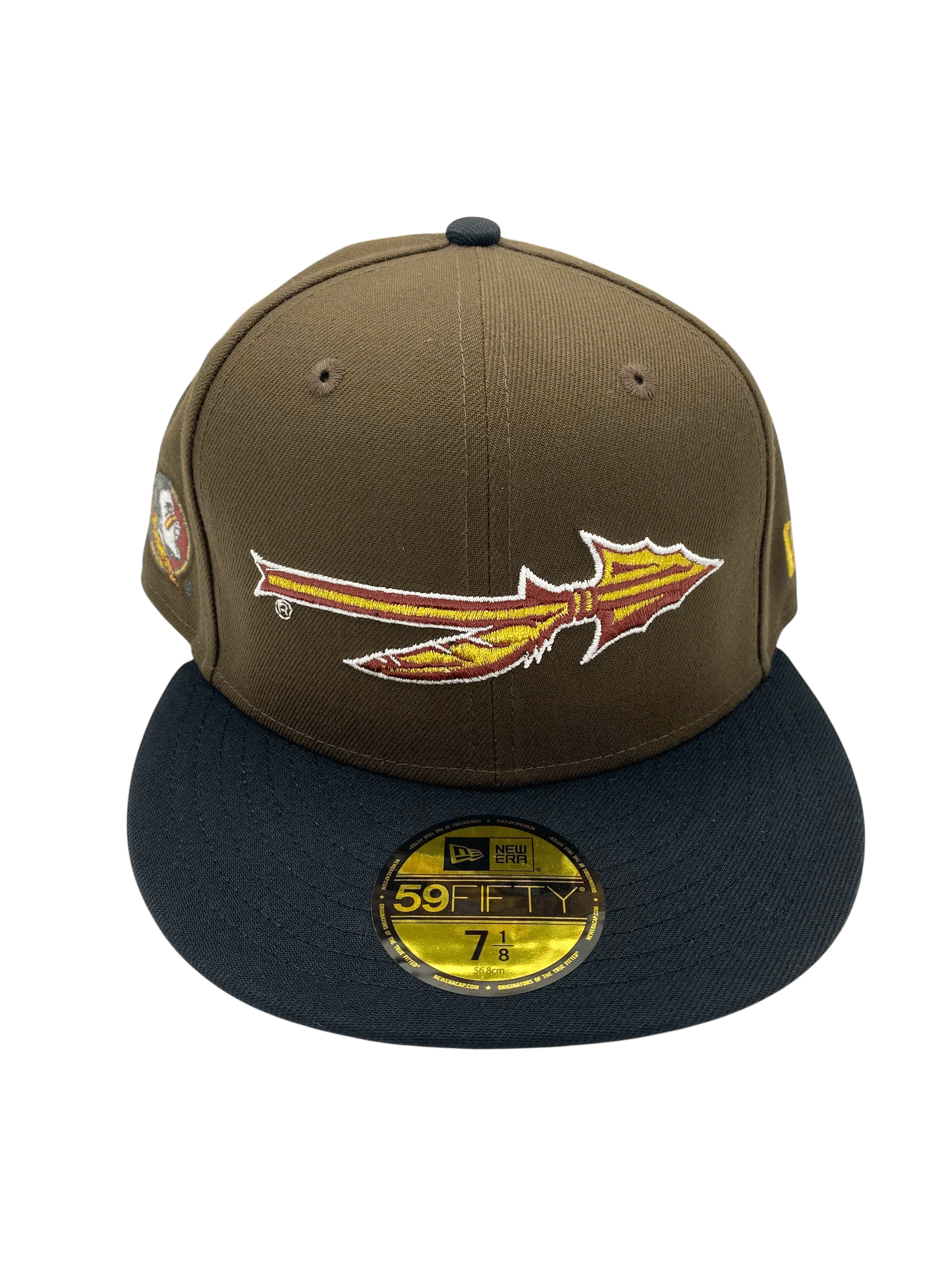 Adult Florida State Seminoles New Era Brown/Black Famous Jameis Custom Side Patch 59FIFTY Fitted Hat - Men's - Image 5
