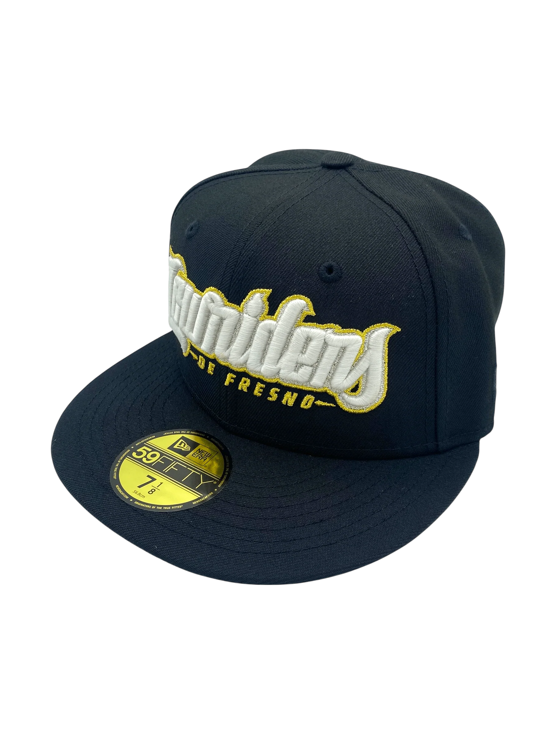 Adult Fresno Grizzlies New Era Black Lowriders Custom Side Patch 59FIFTY Fitted Hat - Men's - Image 5