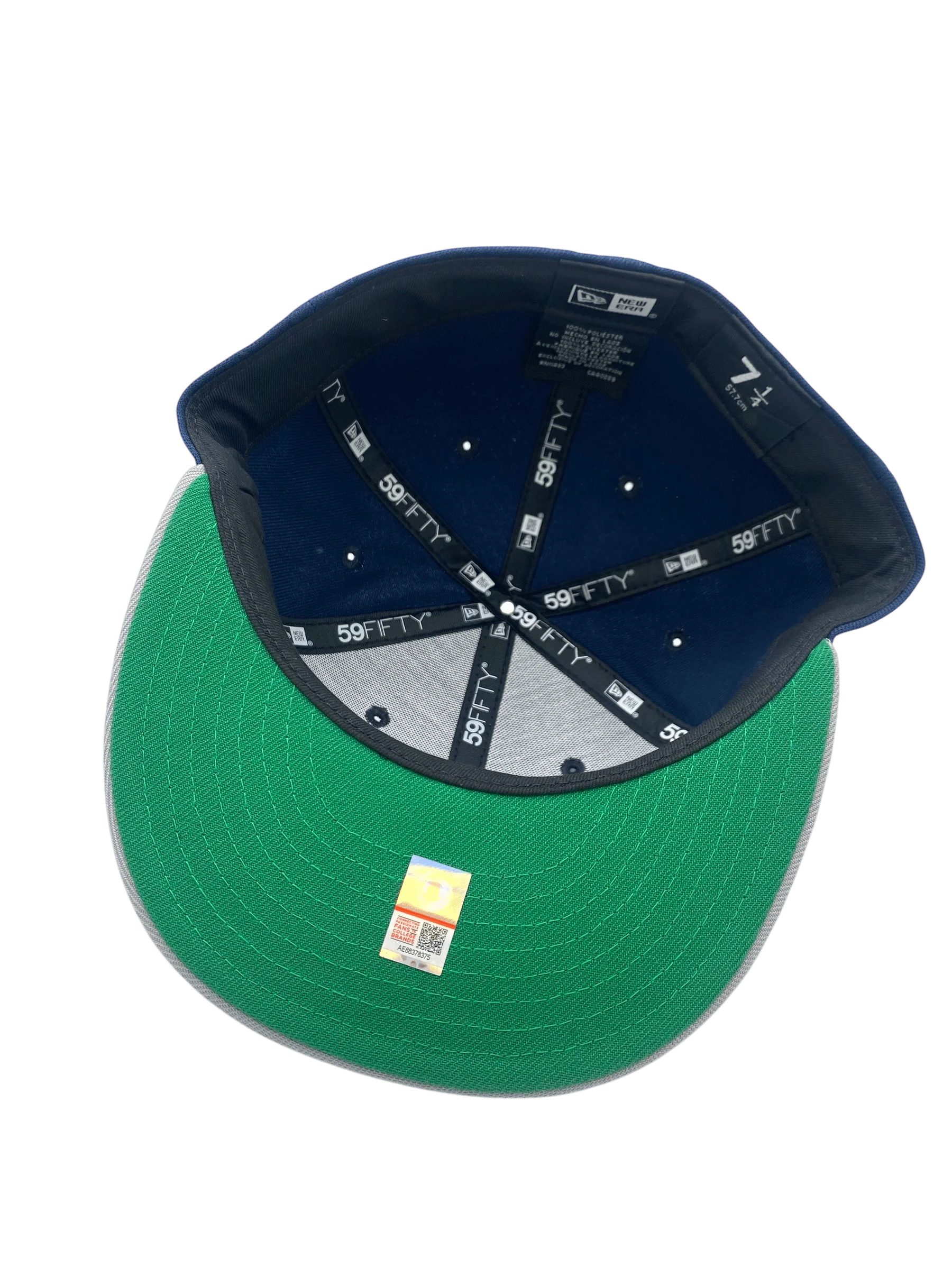 Adult Georgetown Hoyas New Era Navy/Gray Custom Mascot Side Patch 59FIFTY Fitted Hat - Men's - Image 2
