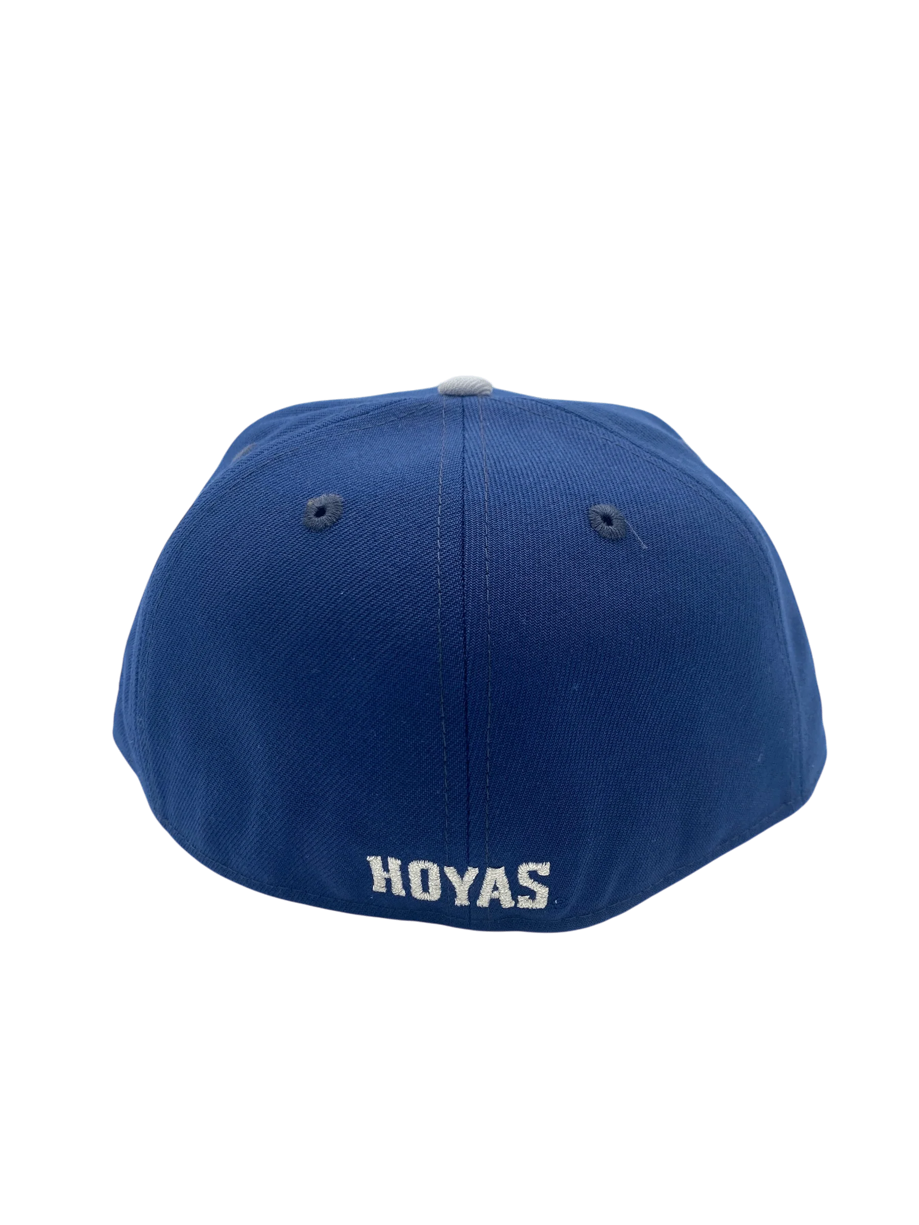 Adult Georgetown Hoyas New Era Navy/Gray Custom Mascot Side Patch 59FIFTY Fitted Hat - Men's - Image 4