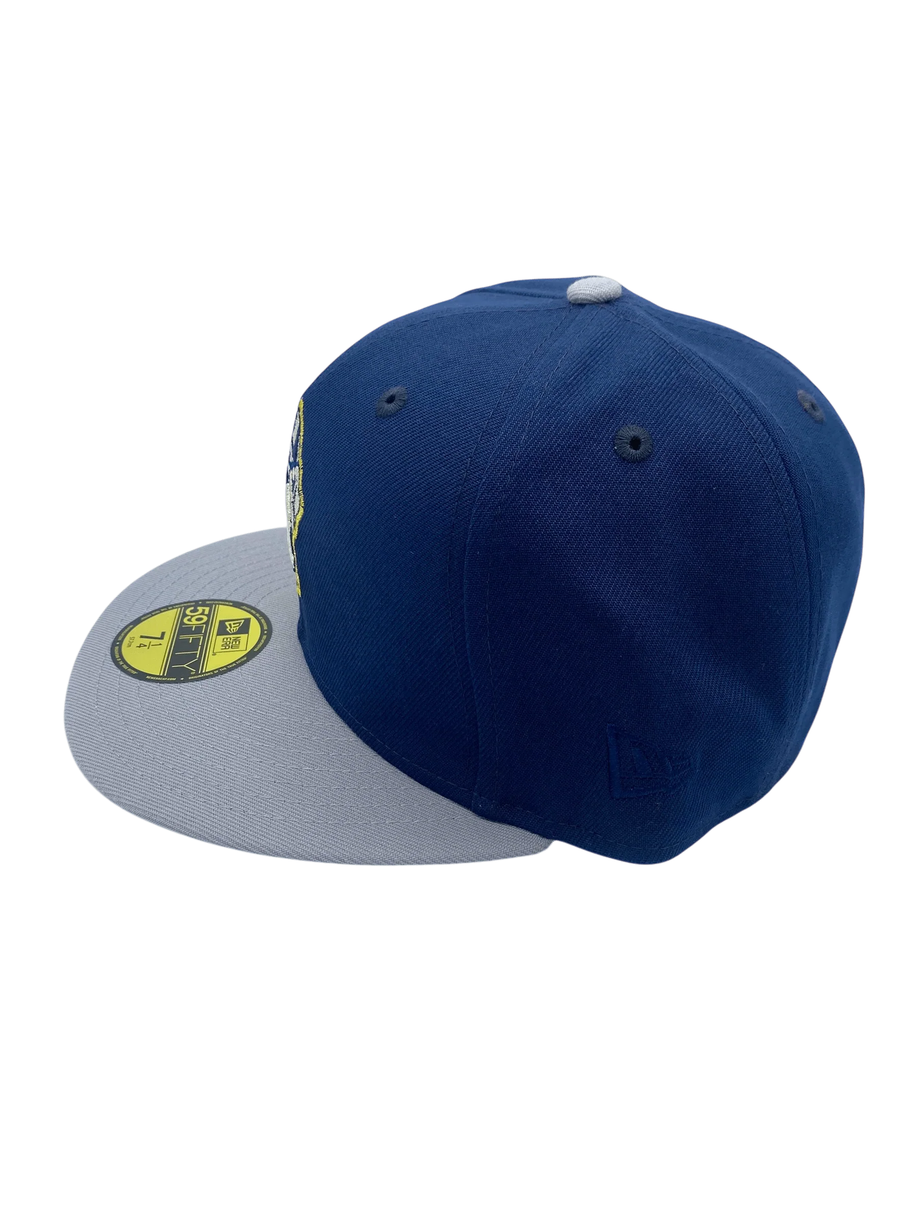Adult Georgetown Hoyas New Era Navy/Gray Custom Mascot Side Patch 59FIFTY Fitted Hat - Men's - Image 7
