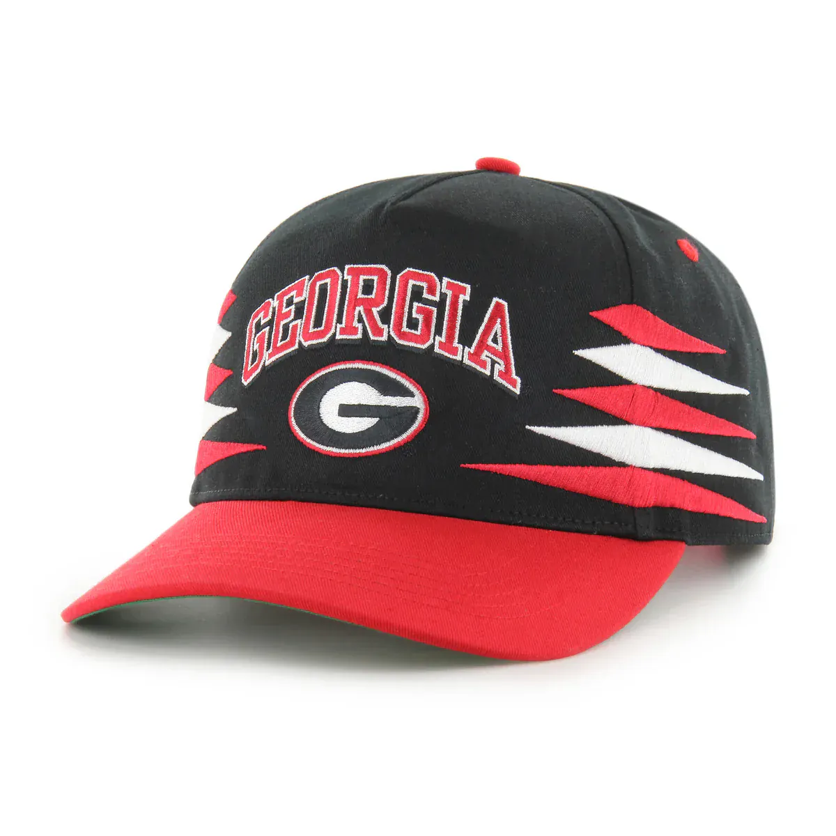 Adult Georgia Bulldogs '47 Black Diamond Cut Hitch Adjustable Snapback Hat - Men's