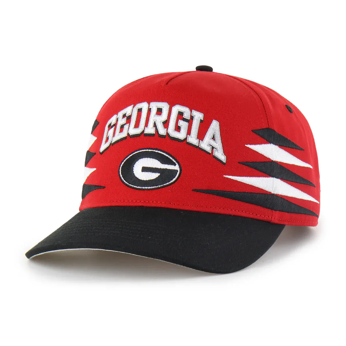 Adult Georgia Bulldogs '47 Red Diamond Cut Hitch Adjustable Snapback Hat - Men's
