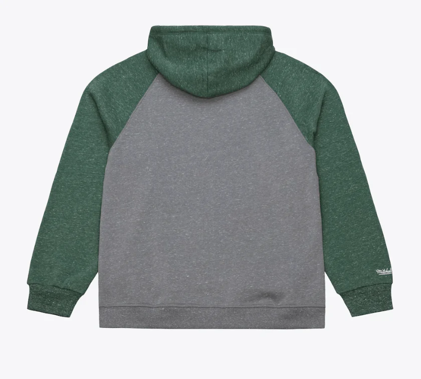 Adult Green Bay Packers Mitchell & Ness Gray Winning Streak Fleece Hooded Sweatshirt - Men's - Image 2