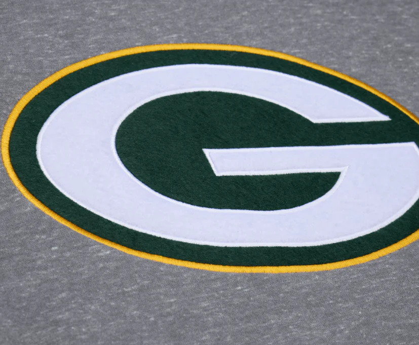 Adult Green Bay Packers Mitchell & Ness Gray Winning Streak Fleece Hooded Sweatshirt - Men's - Image 3