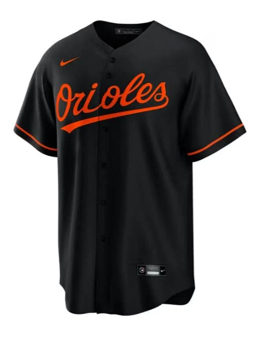 Adult Gunnar Henderson Baltimore Orioles Nike Black Alternate Replica Player Jersey - Men's - Image 2