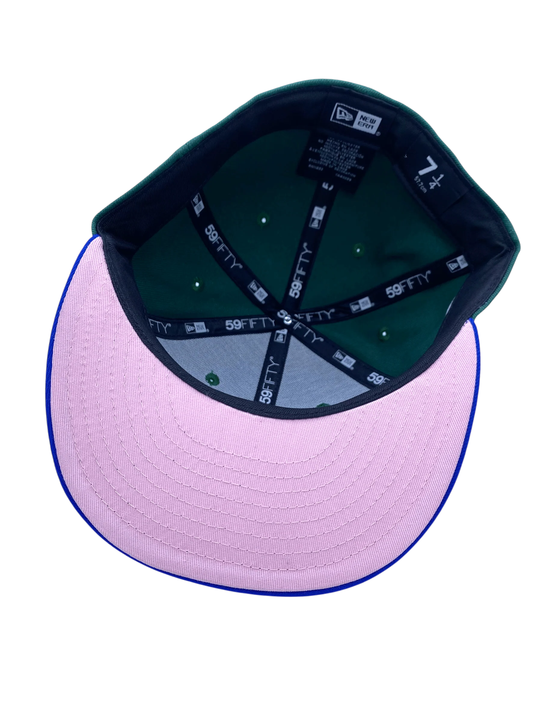 Adult Hartford Whalers New Era Green Pinky Custom Side Patch 59FIFTY Fitted Hat - Men's - Image 2