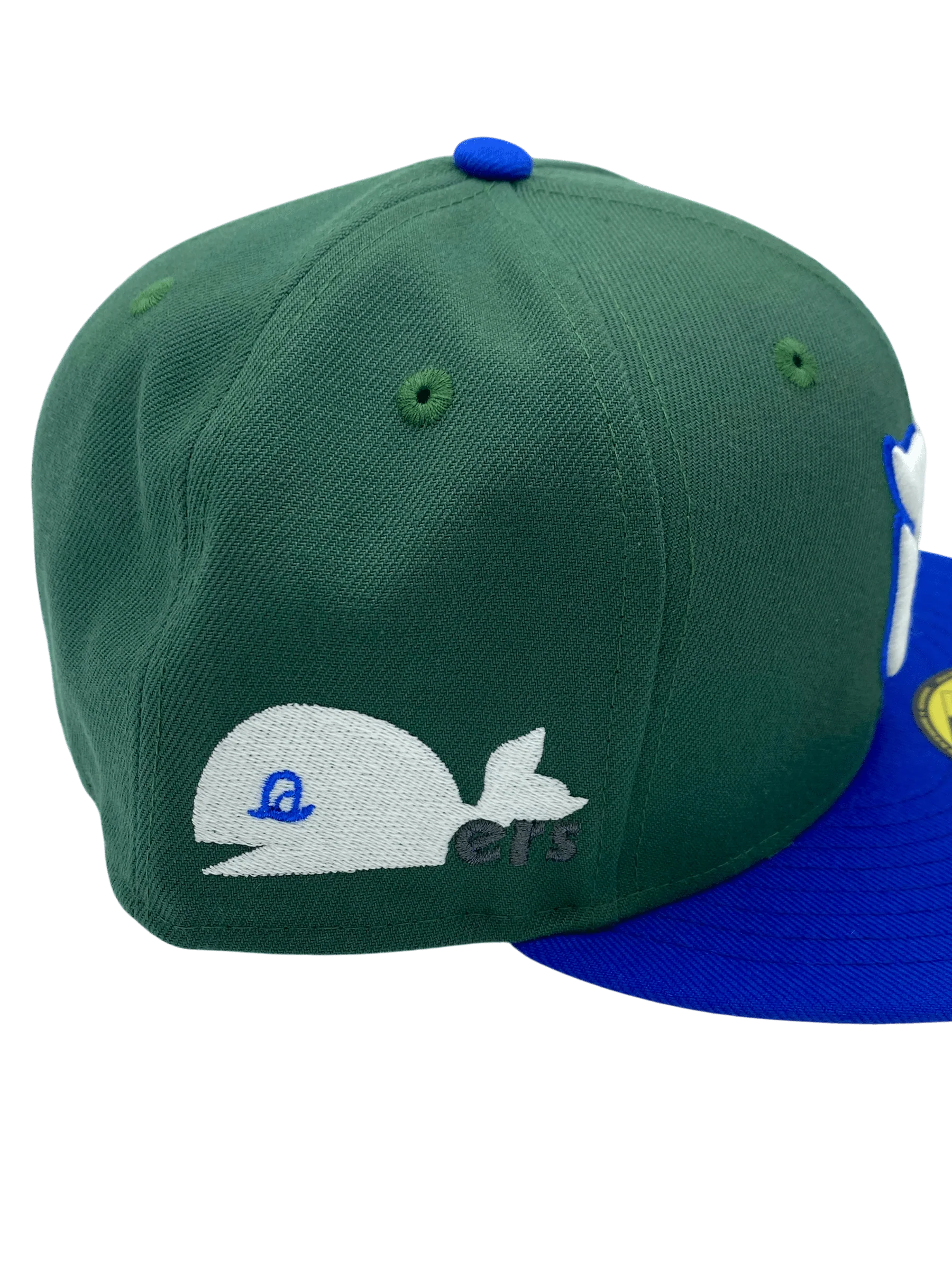 Adult Hartford Whalers New Era Green Pinky Custom Side Patch 59FIFTY Fitted Hat - Men's - Image 3